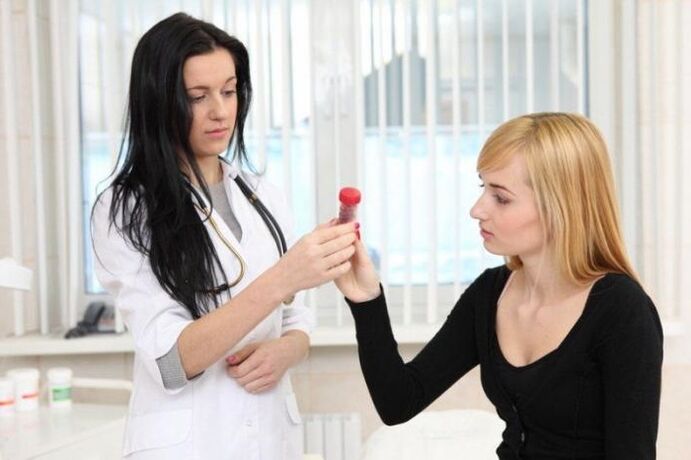 mēģene ar testiem parazītu identificēšanai